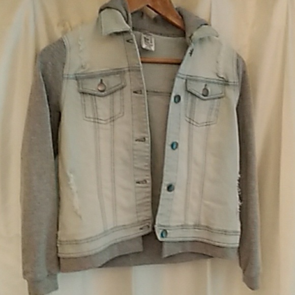 Weissman Unisex denim hoodie LC - Picture 1 of 5